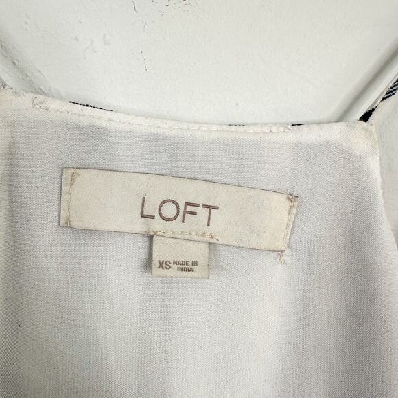 Loft White & Black Striped Strappy Cami - Picture 4 of 7